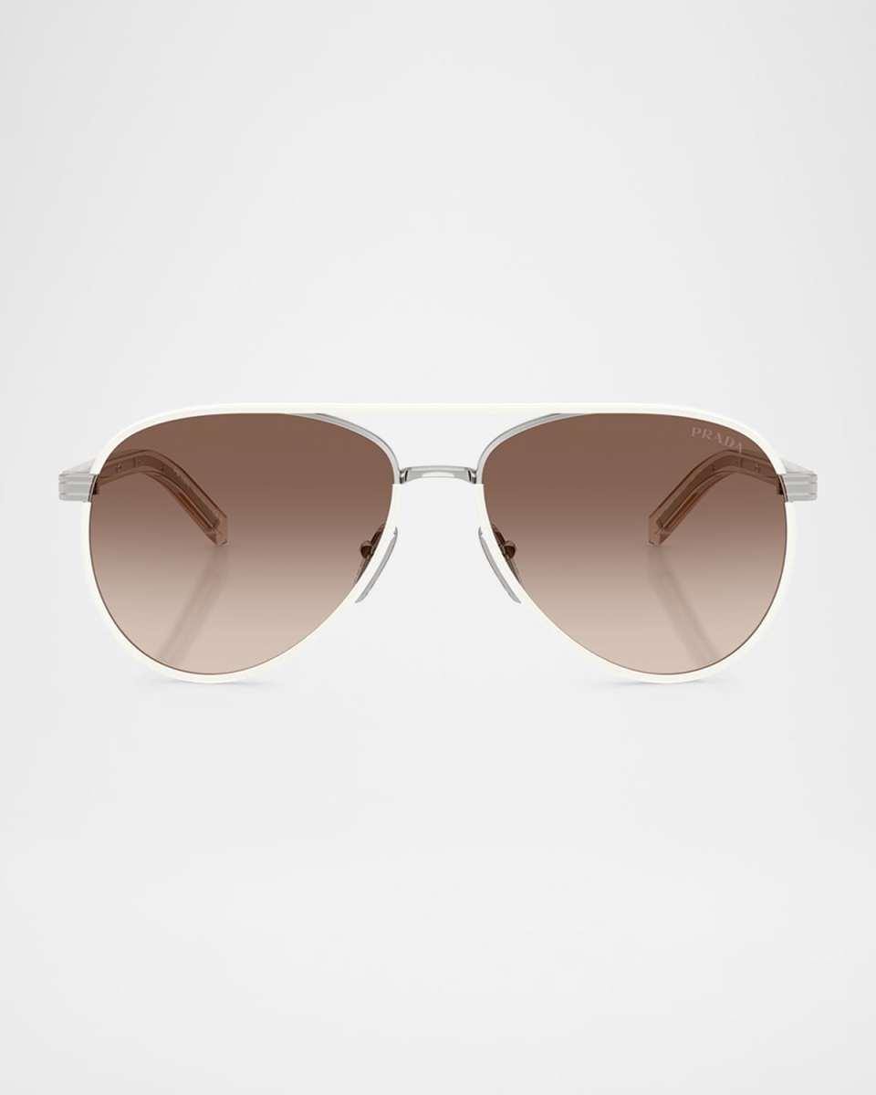 PR B57S Aviator Steel Sunglasses